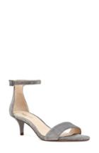 Women's Nine West 'leisa' Ankle Strap Sandal .5 M - Grey