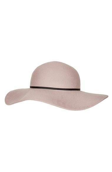 Topshop Floppy Wool Felt Hat Mink