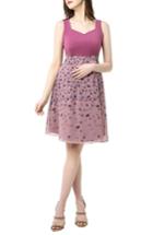 Women's Kimi And Kai Libby Print Skirt Maternity Dress - Pink