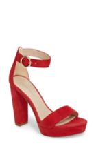 Women's Pelle Moda Palo 2 Platform Sandal .5 M - Red