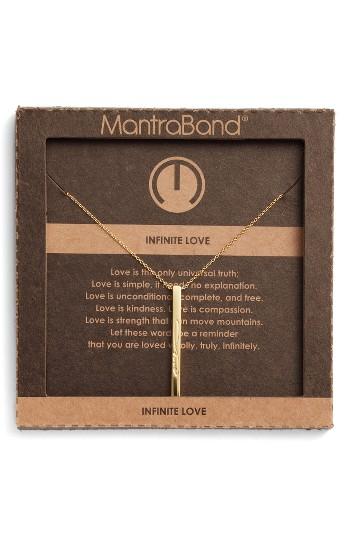 Women's Mantraband Infinitie Love Pendant Necklace