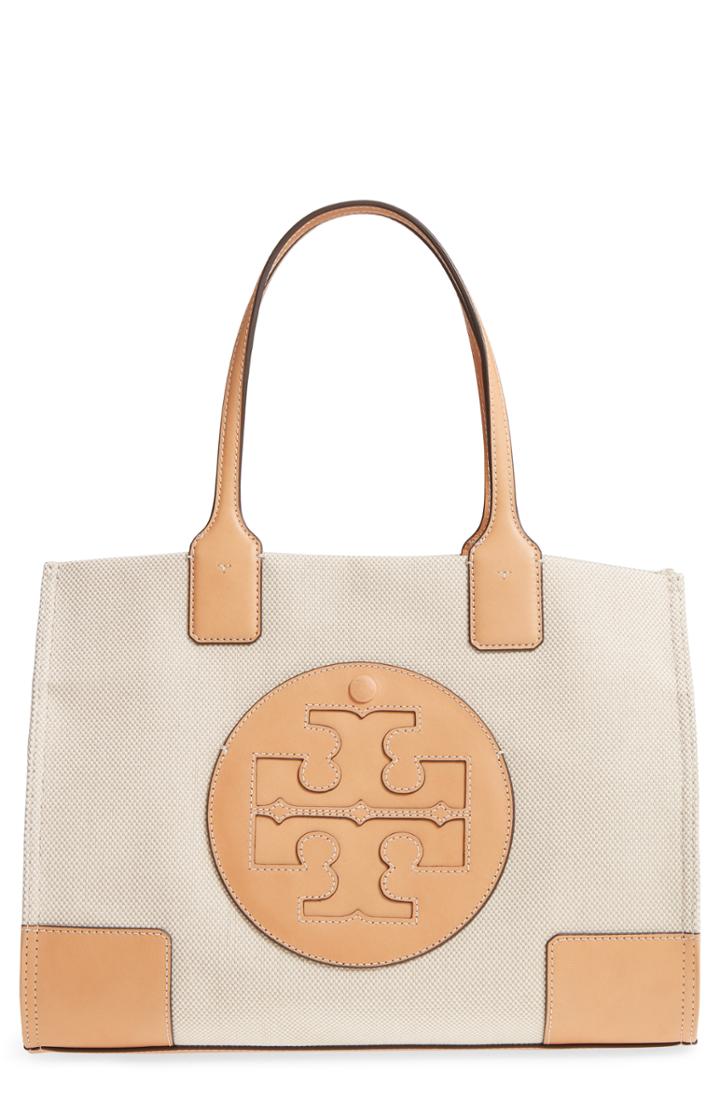 Tory Burch Mini Ella Canvas Tote - Beige