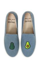 Women's Soludos Embroidered Avocado Sneaker .5 M - Blue