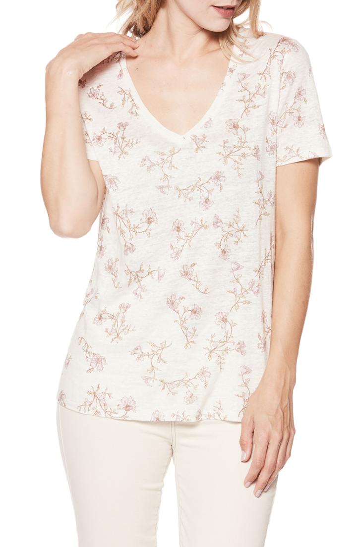 Women's Paige Arielle Floral Linen Tee