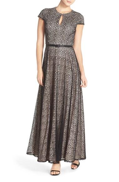 Women's Alex Evenings Lace Fit & Flare Gown