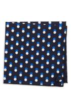 Men's Armstrong & Wilson Multi Dots Cotton Pocket Square, Size - Blue