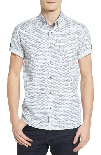 Men's Ted Baker London Braaks Extra Trim Fit Flower Print Sport Shirt