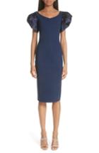 Women's Chiara Boni La Petite Robe Eunice Jersey Sheath Dress Us / 36 It - Blue