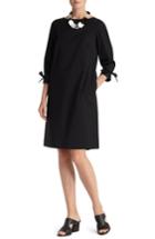 Women's Lafayette 148 New York Paige Cotton Blend Dress, Size - Black