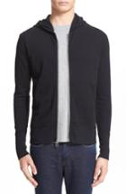 Men's Wings + Horns Slub Full Zip Hoodie, Size - Black