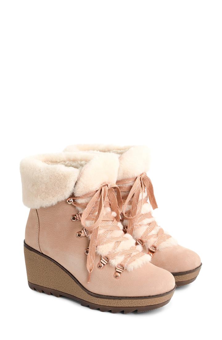Women's J.crew Nordic Wedge Bootie M - Pink