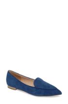 Women's Sole Society 'cammila' Pointy Toe Loafer .5 M - Blue