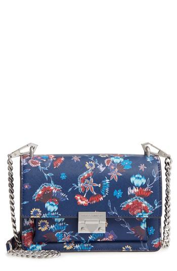 Rebecca Minkoff Small Christy Print Leather Shoulder Bag - Blue