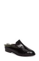 Women's Robert Clergerie Alice Genuine Shearling Lined Mule .5us / 38eu - Black