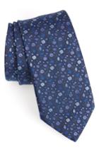 Men's John Varvatos Floral Silk Tie, Size - Blue