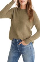 Women's Halogen Scallop Trim Sweater, Size - Ivory