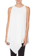 Women's Catherine Catherine Malandrino Hazel Asymmetrical Hem Pleat Top
