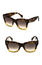 Women's Celine 50mm Gradient Butterfly Sunglasses - Havana/ Yellow