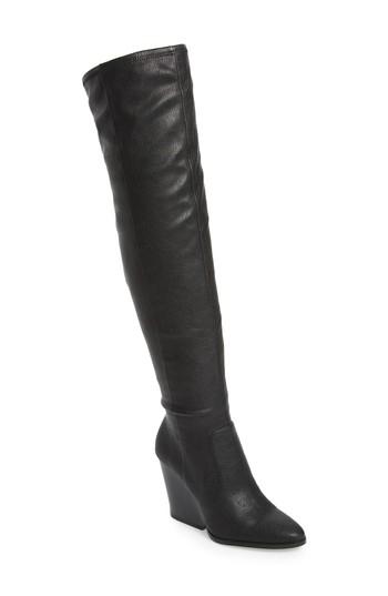 Women's Calvin Klein Catia Over The Knee Boot M - Black