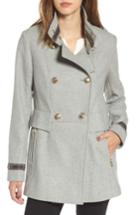 Women's Vince Camuto Wool Blend Military Coat - Grey