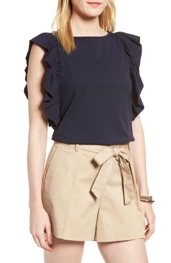 Women's 1901 Ruffle Sleeve Tee - Blue