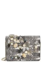 Louise Et Cie Sonye Embellished Leather Shoulder Bag -