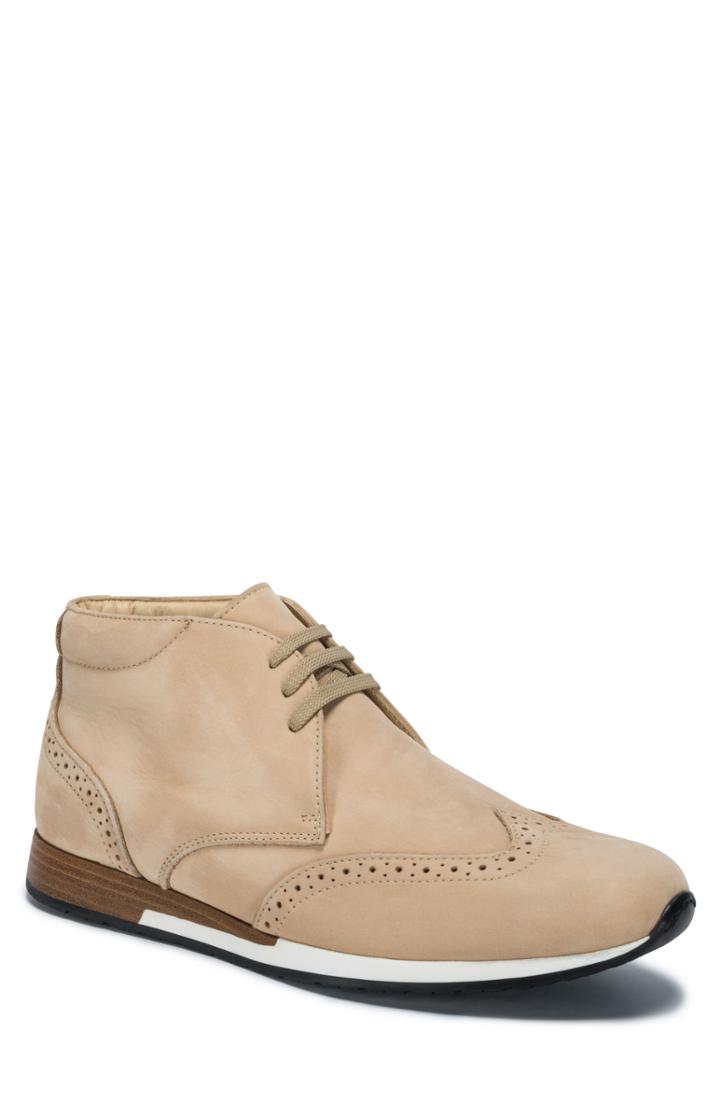 Men's Bugatchi Pistoia Chukka Sneaker .5 M - Beige