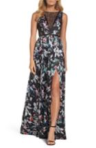 Women's Adrianna Papell Lace & Chiffon Gown - Black