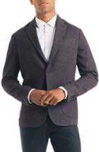 Men's Good Man Brand Downtown Trim Fit Print Wool Blend Sport Coat R - Burgundy