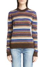 Women's Saint Laurent Metallic Stripe Sweater