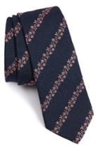 Men's Paul Smith Floral Stripe Silk Tie