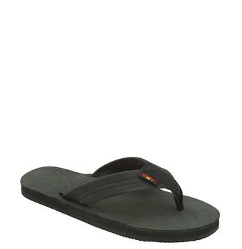 Women's Rainbow Wide Strap Thong - Black