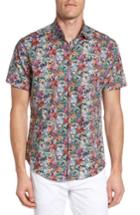 Men's Stone Rose Floral Print Sport Shirt