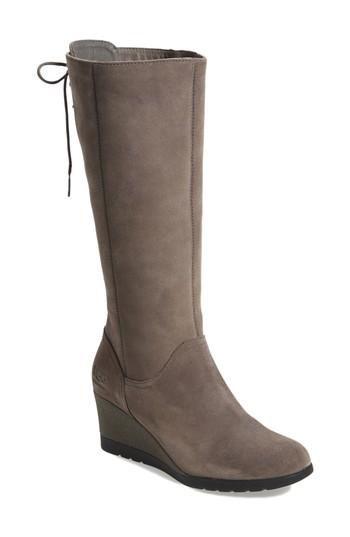 Women's Ugg Dawna Waterproof Wedge Boot .5 M - Grey
