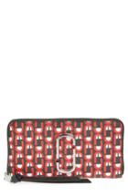Women's Marc Jacobs Snapshot Scream Zip Wallet - Red