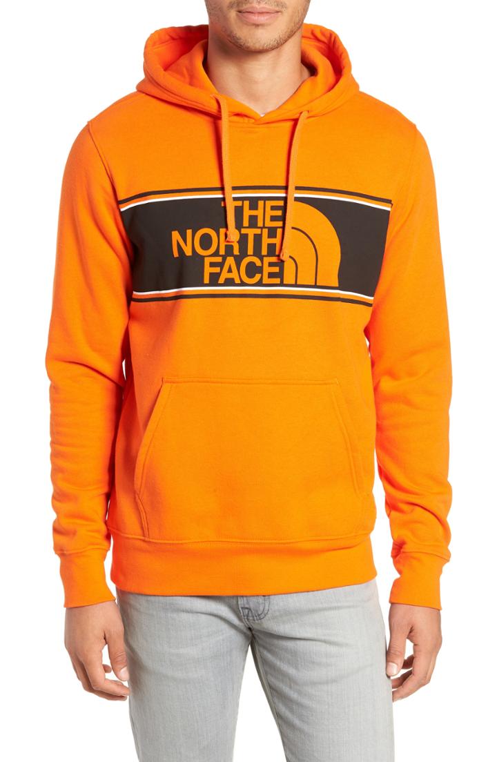 Men's The North Face Edge To Edge Logo Pullover Hoodie - Orange