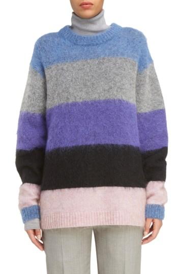 Women's Acne Studios Albah Multistripe Oversize Sweater