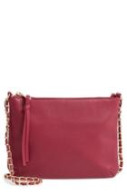 Emperia Faux Leather Crossbody Bag - Red