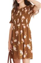 Women's Madewell Smocked Top Dress - Green