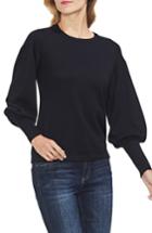 Women's Vince Camuto Blouson Sleeve Sweater, Size - Black