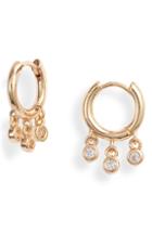 Women's Treasure & Bond Crystal Drop Huggie Hoop Earrings