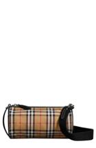 Burberry Small Kennedy Vintage Check Canvas Duffel Bag - Beige