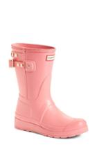 Women's Hunter Original Short Adjustable Back Rain Boot M - Pink