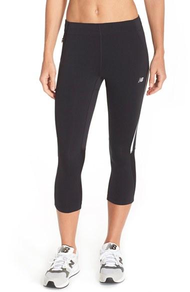 Women's New Balance 'impact' Capri Leggings - Black