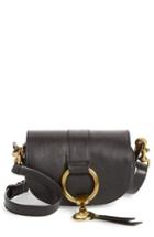 Frye Mini Ilana Harness Leather Saddle Bag - Black