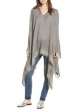 Women's Rag & Bone Corded Stripe Poncho, Size - Grey