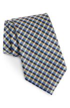 Men's Nordstrom Men's Shop Plaid Silk Tie, Size - Yellow