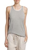 Women's James Perse Cotton & Cashmere Racerback Tank - Grey