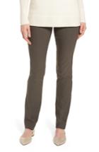 Petite Women's Nic+zoe 'the Wonder Stretch' Straight Leg Pants P - Green
