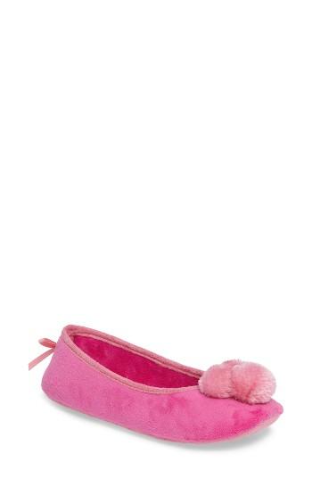 Women's Patricia Green H Pompom Slipper, Size 6 M - Pink